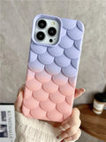 Fashion 3D Pattern Gradient Color Case For iPhone