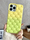 Fashion 3D Pattern Gradient Color Case For iPhone