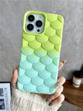 Fashion 3D Pattern Gradient Color Case For iPhone