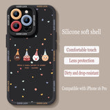Cute Donut Silicone Shell Phone Case for iPhone