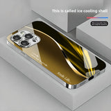 Dazzle Color Flow Tempered glass case for iPhone