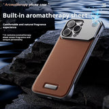 Business Aromatherapy Leather Case for iPhone