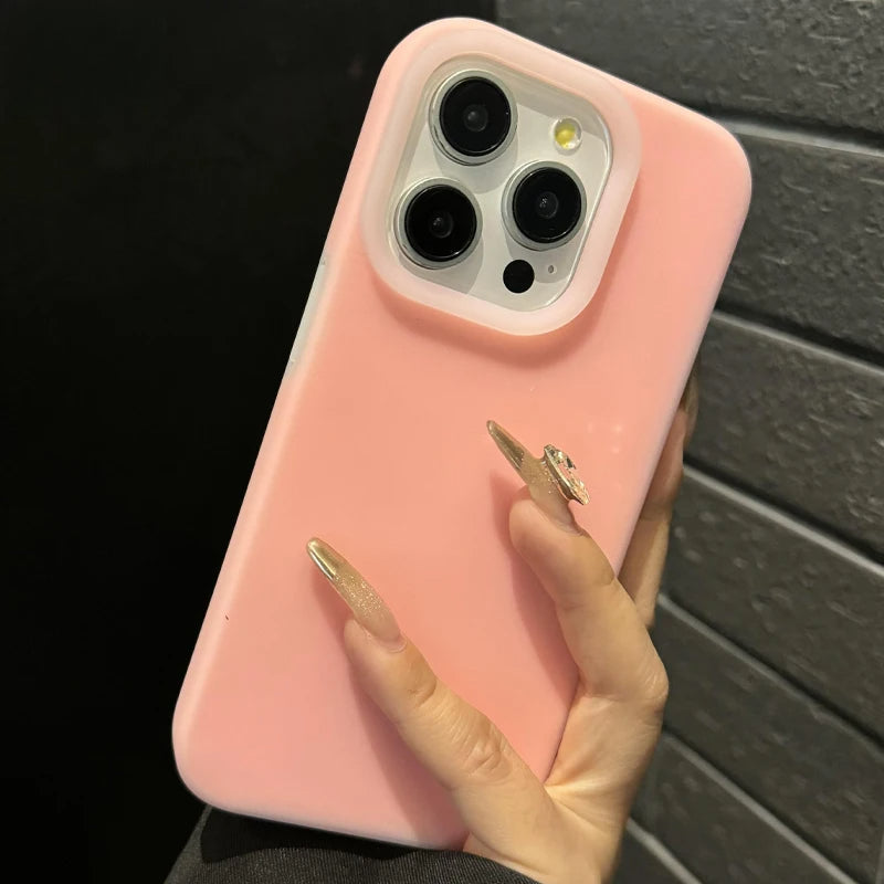 Ins Cute Jelly Silicone Shockproof Phone Case For iPhone