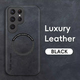 Magnetic For Magsafe Leather Case For Samsung Galaxy