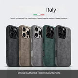 Italian Flip Fur Leather Magnetic Case for iPhone