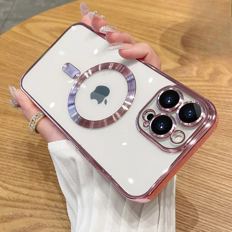 Magnetic Plating Case For iPhone