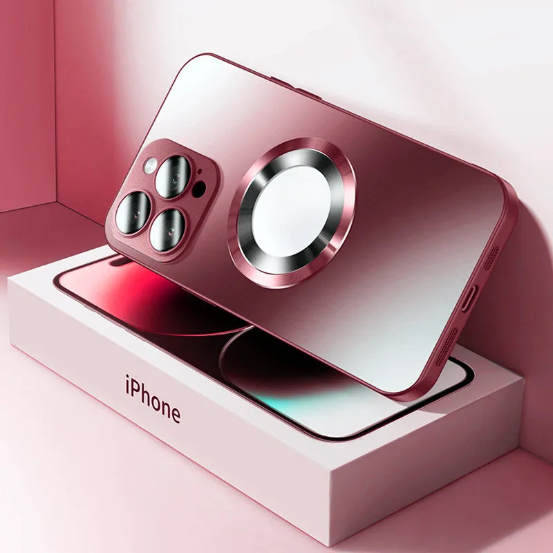 Luxury Matte Magnetic Case For iPhone