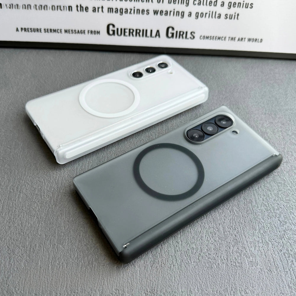 Slim Matte Hinge Protection Magsafe Case for Samsung