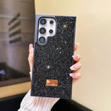Luxury Flashing Swan Phone Case Shockproof and Anti Drop For Samsung Galaxy