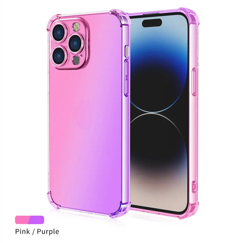Gradient Airbag TPU Case For iPhone