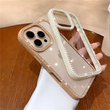 Luxury Bling Rhinestone Diamond Transparent Case For iPhone