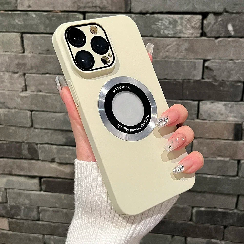 Logo Hole Magsafe Magnetic Case For iPhone