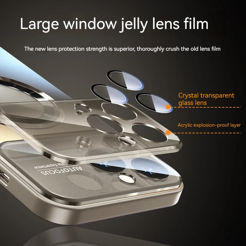 Fashionable Large Window Magnetic Case For iPhone
