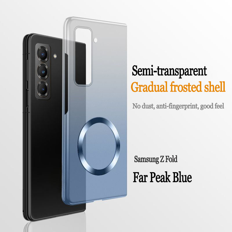 Ultra-thin translucent gradient magnetic phone case For Samsung