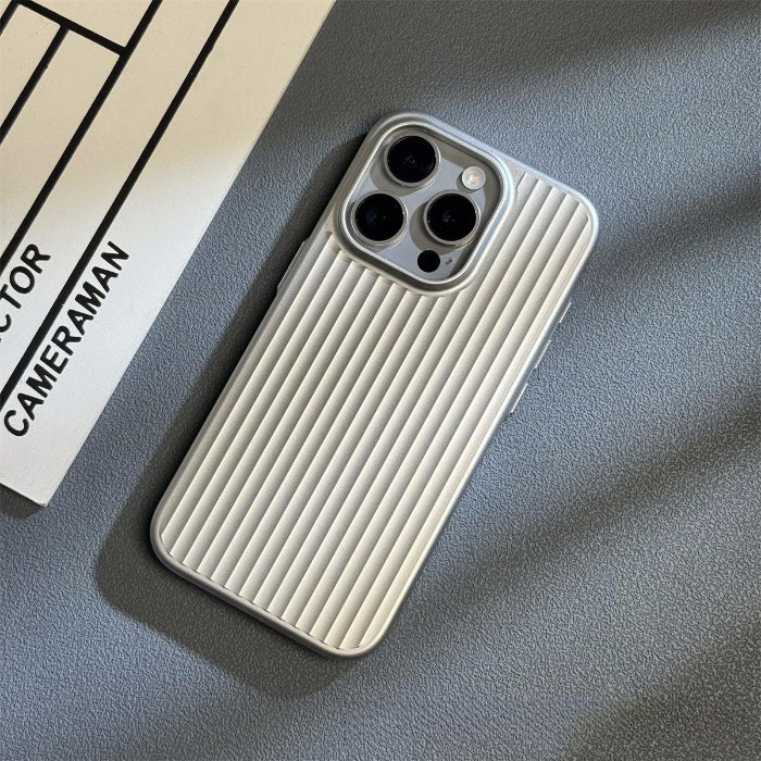 Matte Natural Titanium Grating Hard Phone Case for IPhone