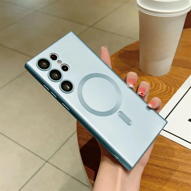 Luxury Shockproof Magnetic Wireless Charging For Magsafe Cases For Samsung