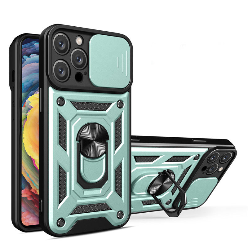Armor Shockproof Magnetic Ring Stand Holder Case For iPhone