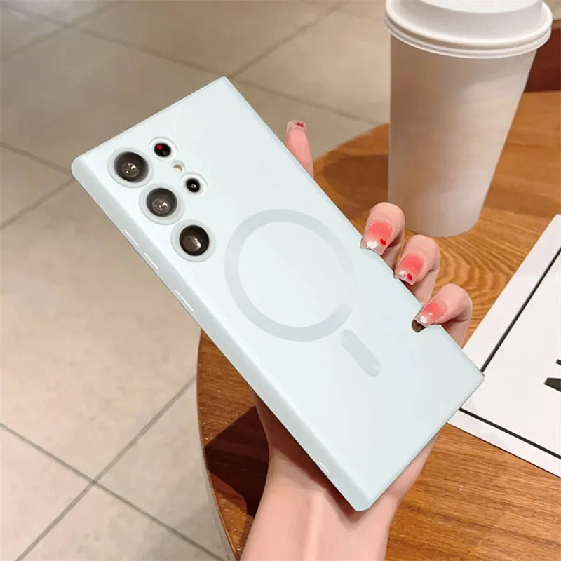Luxury Shockproof Magnetic Wireless Charging For Magsafe Cases For Samsung