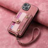 Wrist Lanyard Card Holder Kickstand Case for iphone