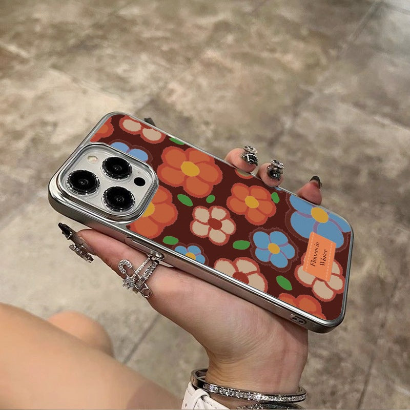 Retro Small Flower Case For iPhone