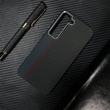 Luxury Carbon Fiber Texture Alloy Case For Samsung