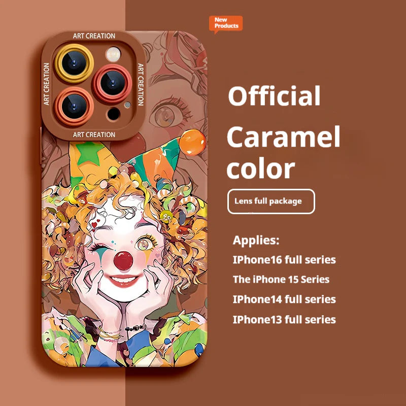 Super popular clown niche all-inclusive anti-fall Case for iPhone
