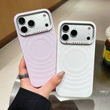 Soft Touch Wave Rhinestone Shockproof Case for iphone