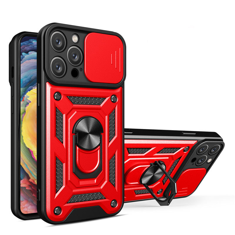 Armor Shockproof Magnetic Ring Stand Holder Case For iPhone