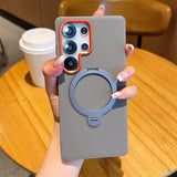 Magnetic Diamond Texture Kickstand Case for Samsung