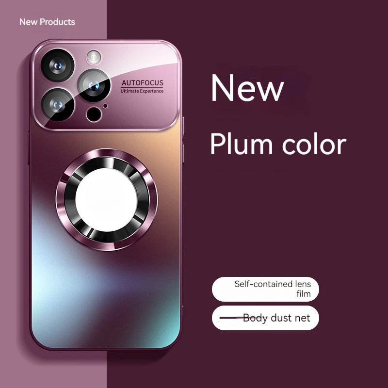 Fashionable Large Window Magnetic Case For iPhone