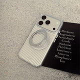 Magnetic White Vertical Stripe Case for iphone