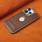 Magnetic Shockproof Leather Texture Case for iphone