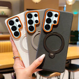 Magnetic Diamond Texture Kickstand Case for Samsung