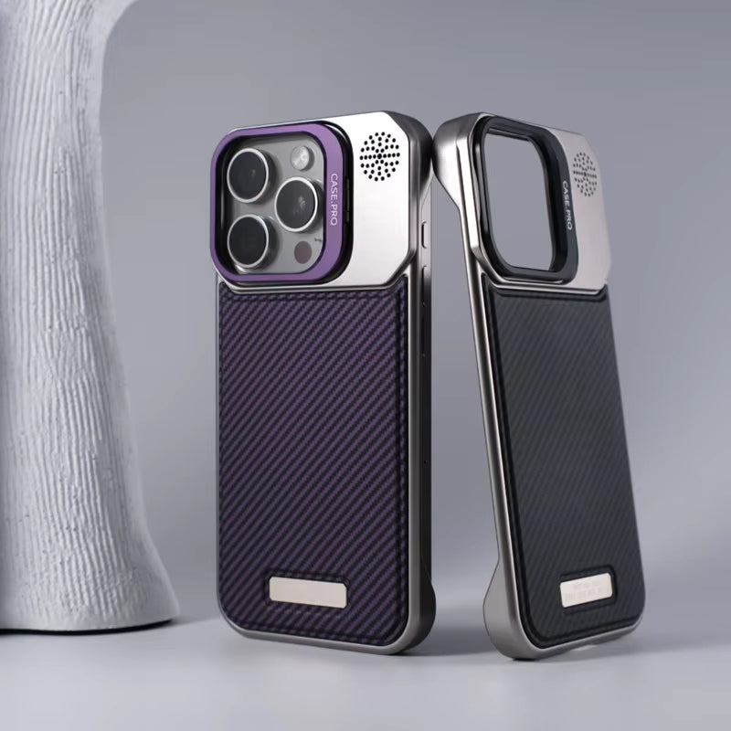 Luxury Frameless Carbon Fiber Pattern Slim Case for iPhone