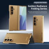 Full Cover Leather Case With Screen Tempered Glass for Samsung