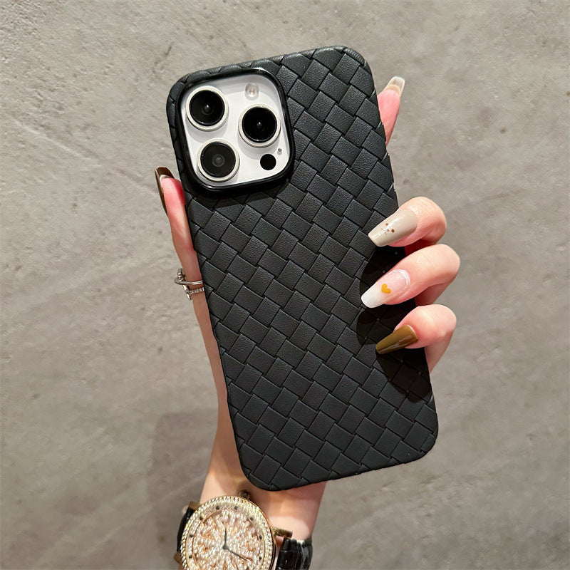Liquid Silicone Braided Textured Phone Case for IPhone