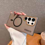 Luxury Magnetic Wireless Charge Magsafe Case For Samsung