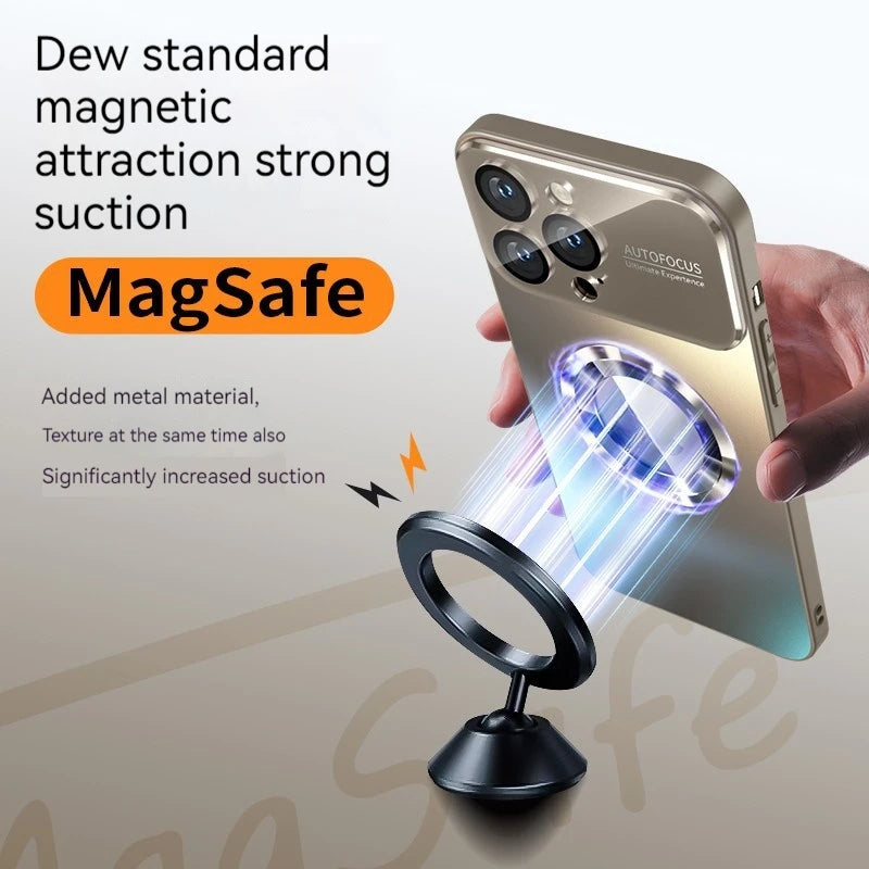 Fashionable Large Window Magnetic Case For iPhone