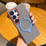 Magnetic Diamond Texture Kickstand Case for Samsung