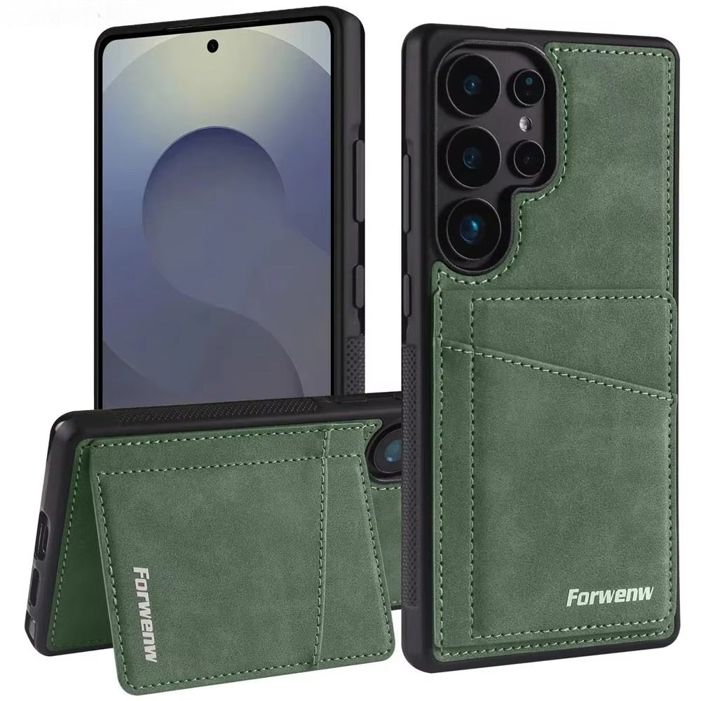 Leather Magnetic Case for Samsung