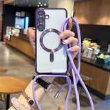 Crossbody Lanyard Magnetic Case For Samsung