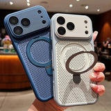 Honeycomb Magnetic Cooling Kickstand Case for iphone
