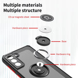 Car Magnetic Ring Bracket Silicone Cover Phone Case For Samsung Galaxy