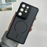 Matte Magnetic Flip Kickstand Case for Samsung