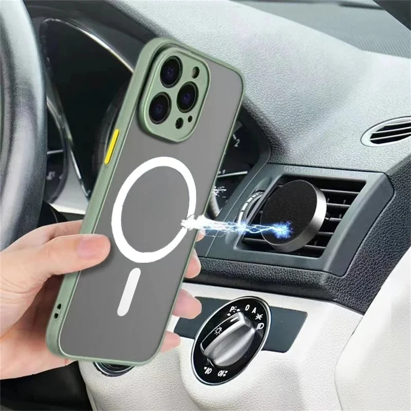 Shockproof Armor Matte Case For iPhone