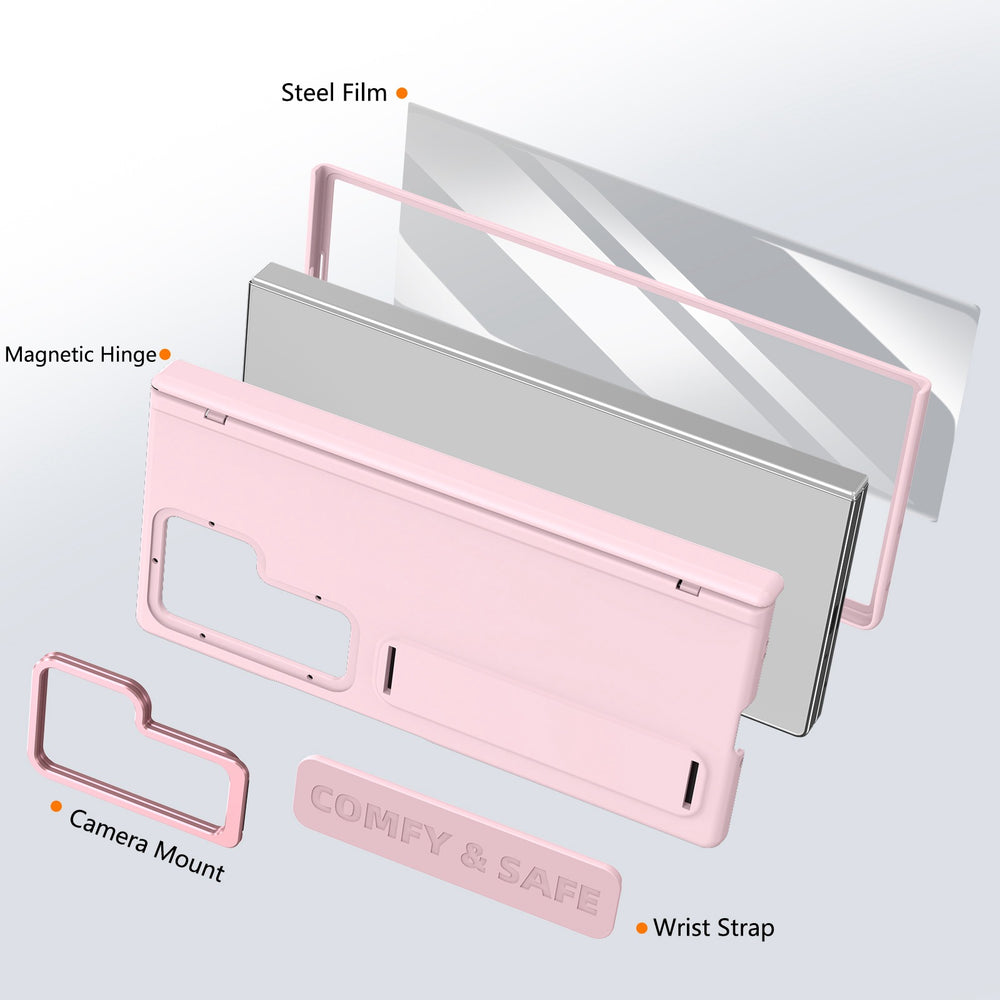 Wristband Magnetic Hinge Case For Samsung