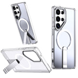 Luxury Metal Stand Magsafe Case For Samsung
