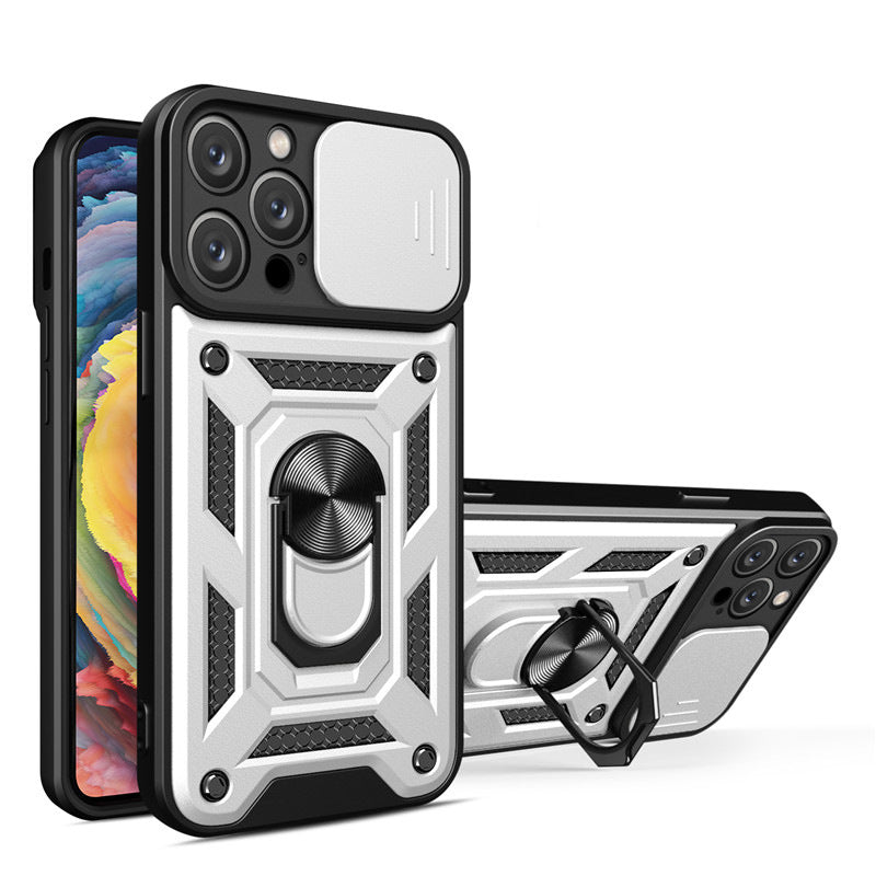 Armor Shockproof Magnetic Ring Stand Holder Case For iPhone
