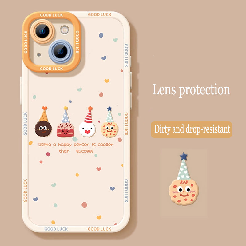 Cute Donut Silicone Shell Phone Case for iPhone