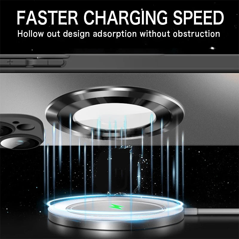 Luxury Matte Magnetic Case For iPhone